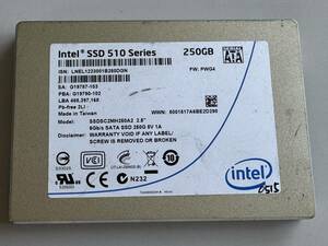 INTEL SSD 250GB【動作確認済み】0515