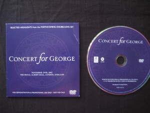 PROMO・ONLY！　CONCERT　FOR　GEORGE　 DVD /ジョージ・ハリスン