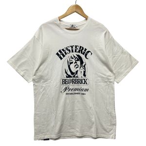 HYSTERIC GLAMOUR ヒステリックグラマー BE＠RBRICK ベアブリック ガールプリントＴシャツ ホワイト サイズXL 正規品 / B6402