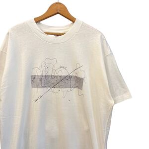 90s ビンテージ SONIC YOUTH 両面プリント バンド Tシャツ XL USA製 DEAD STOCK 90年代 ソニックユース 白 バンT ロックT