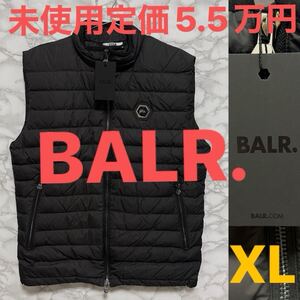 BALR. ボーラー 未使用 ダウンベスト ブラック ジャケット ナイロン サイズXL