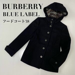 BURBERRY BLUELABEL バーバリー ブルーレーベル フードコート サイズ : M ブラック コート ブラック