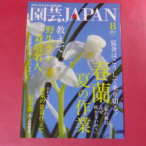 YN4-241219☆園芸JAPAN 2017年8月号　春蘭 富貴蘭 長生蘭 ※ 自然と野生ラン