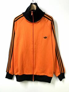 70s 80s アディダス adidas デサント社製 Track Jacket トラック ジャケット 5 ジャージ ADS-4F オレンジ BLACK ブラック ヴィンテージ ATP