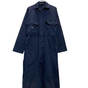 Dickies 長袖 つなぎ 36 ネイビー ディッキーズ ワークウェア オールインワン 作業着 古着卸 アメリカ仕入 a611-7141