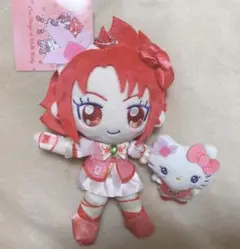 サンリオ　プリキュア5 gogo マスコットホルダー　ぬいぐるみ　キュアルージュ