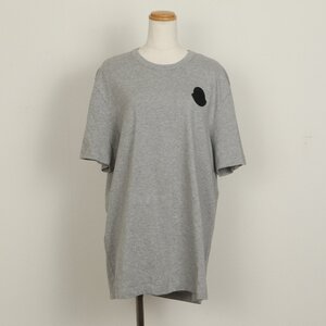 1円■極美品■モンクレール■マグリア Ｔシャツ 半袖 アパレル トップス 服 洋服 グレー ワッペン ロゴ G10918C7E210 メンズ EEE BF16-5