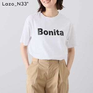 送料185円■kw907■▼ラソエヌサーティスリー ディグリーズ ロゴＴシャツ ホワイト L 5200円相当【シンオク】【クリックポスト発送】