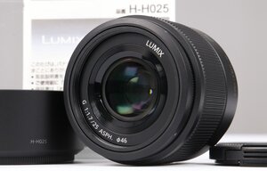 【 美品 | 動作保証 】 Panasonic LUMIX G 25mm F1.7 ASPH. H-H025 ブラック