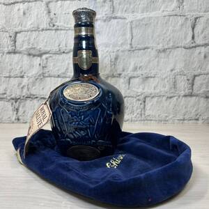 【YH-0801】未開栓品 ROYAL SALUTE 21年 ロイヤルサルート 21年 スコッチ ウイスキー 陶器ボトル ブルー 青 700ml 43% 1359g