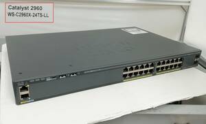 ■複数品 【初期化済】CISCO WS-C2960X-24TS-LL V03 Catalyst 2960-X シリーズ スイッチ 1U 24ポート 即納 返品保証付【H24060624】