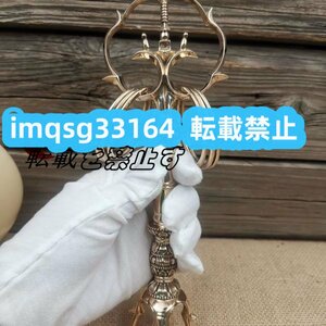 仏堂 高さ23cm 手作り お寺 仏教 密教 新入荷☆佳品 五鈷杵錫杖 仏具 真言宗