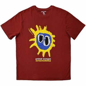 プライマル・スクリーム PRIMAL SCREAM 『スクリーマデリカ』 SCREAMADELIC ワインレッド オフィシャル/正規品 Tシャツ（Mサイズ）