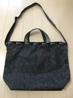 美品レア❣️レスポートサック トートバッグ  ショルダーバック デニム ツイード