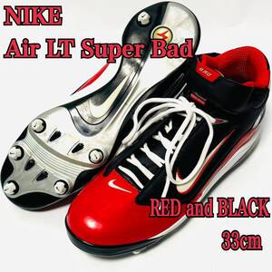 ナイキ NIKE Air LT Super Bad TD RED and BLACK フットボール スパイク 