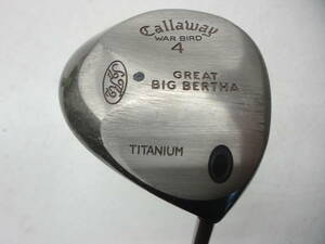 ★即決！★Callaway/キャロウェイ★レディース右打ち用フェアウェイウッド/4番ウッド/4W★WAR BIRD GREAT BIG BERTHA S2H2★Super Gems UL