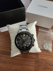 極美品　シチズン時計 CITIZEN WATCH ATTESA アテッサ CC4058-67X 　ブラック　電波ソーラー　