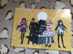 B059クリアファイル　MADOGATARI展 魔法少女まどか☆マギカ 化物語 特典　名古屋　まどか　ほむら 戦場ヶ原ひたぎ