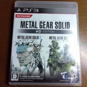 ps3 メタルギアソリッド HDエディション 動作確認済み METAL GEAR SOLID HD EDITION