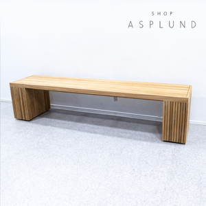 【展示品】ASPLUND アスプルンド LINER BENCH TABLE ライナー ベンチ テーブル チーク材 RESORTIR リゾルティール 定価18万【1】