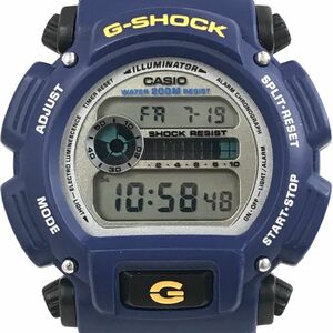 美品 CASIO カシオ G-SHOCK ジーショック 腕時計 DW-9052-2V クオーツ デジタル ブルー ネイビー カジュアル カレンダー 動作確認済