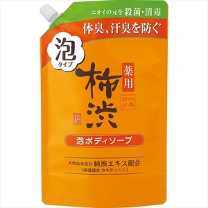 まとめ得 四季折々 薬用 柿渋 泡ボディソープ 詰替 熊野油脂 ボディソープ x [6個] /h