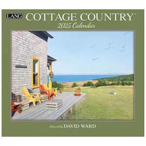 2025 Calendar LANG ラング 壁掛けカレンダー2025年 David Ward Cottage Country カ