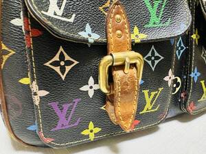 LOUIS VUITTON ルイ・ヴィトン ☆モノグラムマルチカラー ロッジGM ☆レザー ショルダーバッグ ☆ルイヴィトンモノグラム ノワール ☆中古