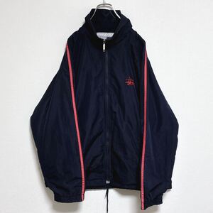 90s ステューシー　stussy ナイロンジャケット　nylonjacket アメリカ製　usa製　サイドライン入り　XLサイズ