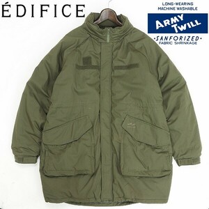 ◆EDIFICE エディフィス×アーミーツイル 別注 PADDING COAT パディング 中綿 ミリタリー コート カーキ M