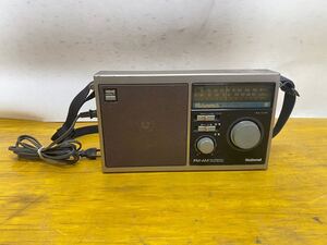 National ポータブルラジオ RF-U80 2BAND AM/FM ナショナル　動作品