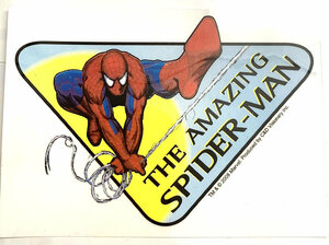 MARVEL(マーベル) Spiderman (スパイダーマン) Sticker 四角（9.5cm×13.3cm）シール ステッカー　