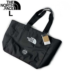 1円～!売切!【正規新品】THE NORTH FACE EWC TOTE L トート バッグ エコバッグ US限定 大容量 軽量 買い物 シンプル(L)黒 180626-3