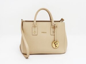 ◇【FURLA フルラ】2WAY トートバッグ ベージュ