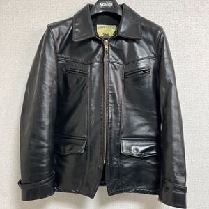 【極美品】USA製 Schott 38 レザーカーコート ホースハイド 699H 本革 ライダースジャケット バイクレザー ショット