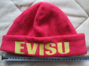 ●●●●●EVISU エヴィス フリースキャップ 赤系●●●●●