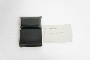 美品hender schemeエンダースキーマ Minimal Walletミニマル レザー ウォレット 財布 サイフ ウォレット カードケース nk-rc-mwl 紺1021O▲