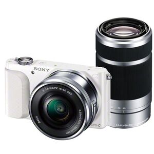 中古 １年保証 美品 SONY NEX-3N ダブルズームキット 16-50mm ＋ 55-210mm ホワイト