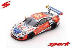 ■限定300pcs. スパークモデル 1/43 2018 ポルシェ911 GT3 カップ #7 J.エバンス ポルシェカレラカップオーストラリアチャンピオン