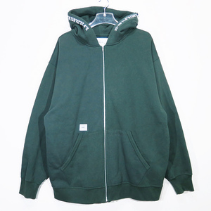 WTAPS ダブルタップス 22AW X3.0/ZIP HOODY/CTPL 222ATDT-CSM18 クロスボーン フーディー トップス プルオーバー パーカー グリーン Octk