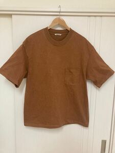 AURALEE オーラリー　Heavy Cotton Pocket T-Shirts L.ブラウン サイズ:5