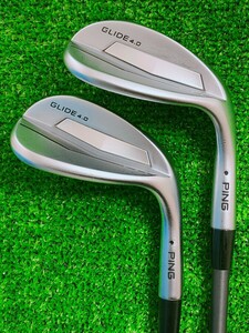 【送料無料】SteelFiber i105 private reserve 装着！56&60。 PING GLIDE ピン グライド4.0 ライ角ブラック スチールファイバー(W241,242)