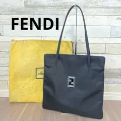 ◆超美品◎FENDI　フェンディ　 ズッカロゴ　トートバッグ ブラック