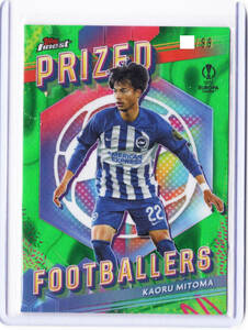 99枚限定！【三苫薫 ／ KAORU MITOMA】2024 Topps Finest - PRIZED FOOTBALLERS グリーン #PF-6 ★ Brighton & Hove Albion ブライトン