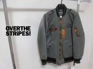 OVER THE STRiPES オーバーザストライプス GREMMIE ワッペン MA-1 フライトジャケット EXTRA SMALL/ボマージャケット/メンズ/日本製/希少