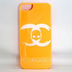 【CU】ハイドロゲンiPhone5/5Sケース210-40089001スカルオレンジ