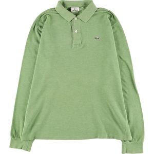 古着 ラコステ LACOSTE 長袖 ポロシャツ 5 メンズL /eaa440042