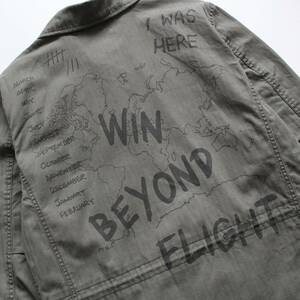 【 ALPHA INDUSTRIES アルファ 】REVIVAL DECORATED M-51 JACKET Ｍ ジャケット PON001047 ミリタリー WIN BEYOND FLIGHT プリント