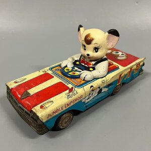 多田製作所 ジャングル大帝 レオ号 ブリキ 自動車 全長約19cm 当時物 昭和レトロ　010803w/T3（60）