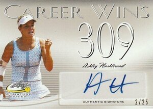 2017 LEAF SIGNATURE TENNIS CAREER WINS Ashley Harkleroad Auto 女子テニス 直筆サインカード 25枚限定